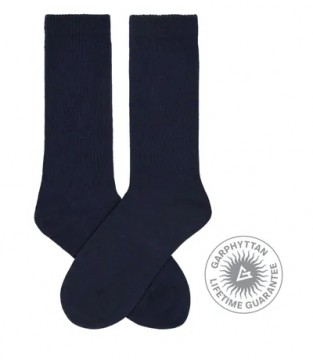 Garphyttan Wool Liner Sock Navy Comb - Tynn merinoullsokk for maksimal komfort