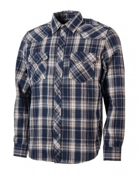 Move On Bagn flanellskjorte – Marine