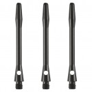 Harrows Dart Shafts Anodised Aluminium Medium Black 3 Pcs thumbnail