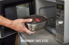 Black+Blum Steel box B+B Medium 900 ml Grå/rød thumbnail