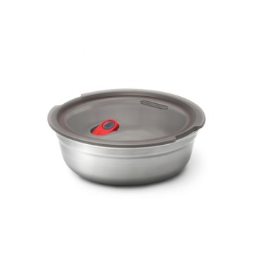 Black+Blum Steel Bowl B+B Small 650 ml Grå/röd
