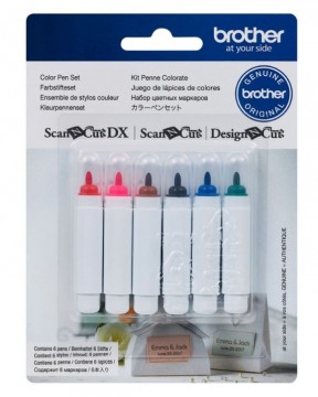 ScanNCut Sett med penner i 6 farger