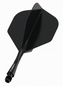 Winmau Fusion bakstykke og flight Svart (S)