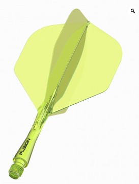 Winmau Fusion bakstykke og flight Gul (S)