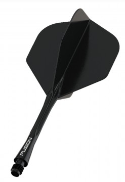 Winmau Fusion bakstykke og flight Svart (M)