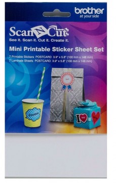 ScanNCut Mini klistremerkesett, utskrivbart