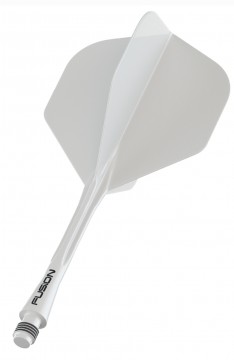 Winmau Fusion bakstykke og flight Hvit (M)